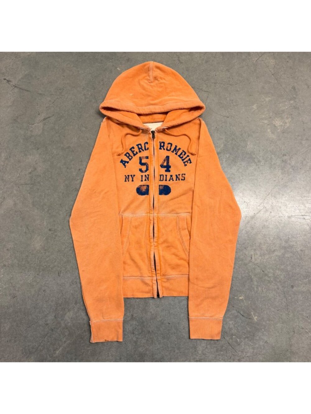 Abercrombie & Fitch 2000s NY Indians 54 Zip Hoodie